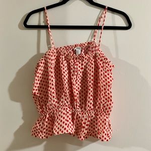 Forever 21 Red Polka Dot Crop Top!!